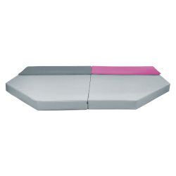 Hjrnemadras med puder - flere farver