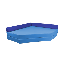 Hjrnemadras med puder - flere farver