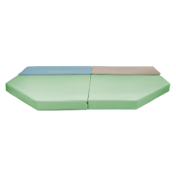 Hjrnemadras med puder - flere farver