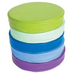 Tykke skumpuder i regnbuens farver 5 stk. (St 1)