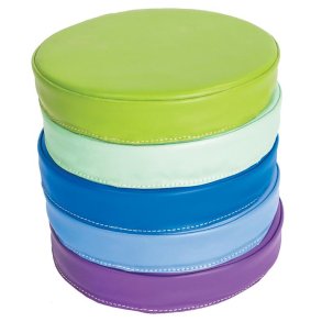 Tykke skumpuder i regnbuens farver 5 stk. (St 1)