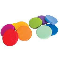 Skumpuder regnbuefarver 10 stk.