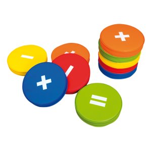 Siddepuder med matematiske tegn