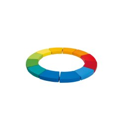 Farverige skumsder, 12 stk.