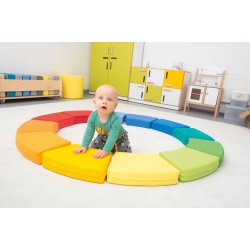 Farverige skumsder, 12 stk.