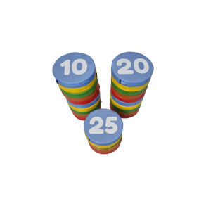 Skumpuder med tal 1-25