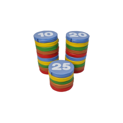 Skumpuder med tal 1-25