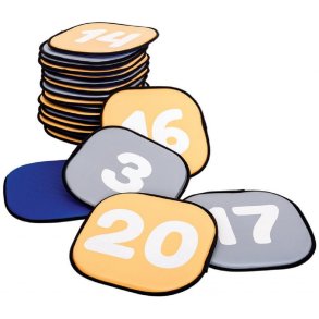 Tynde skumpuder med tal