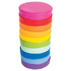 Skumpuder regnbuefarver 10 stk.