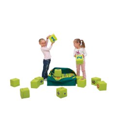 Skumgummiklodser med tal