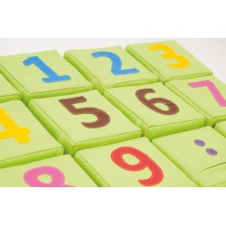 Skumgummiklodser med tal