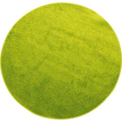 Gulvtppe til brn - ensfarvet og rundt