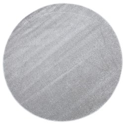 Gulvtppe til brn - ensfarvet og rundt