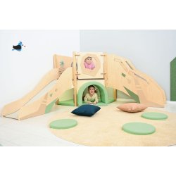 Gulvtppe til brn - ensfarvet og rundt