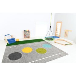 Legetppe til brn med farverige sten