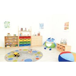 Legetppe med runde prikker