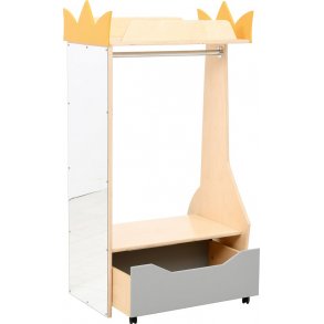 Udkldningsvogn med stort spejl