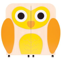 Dobbelt bogvogn 2-i-1 med uglemotiv