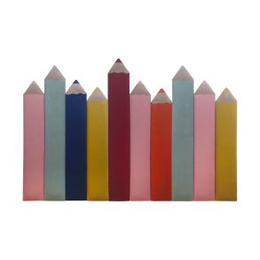 Vgpaneler - st med 10 stk. farveblyanter