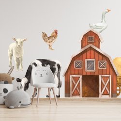 Wallsticker Bondegrdsdyr