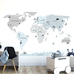 Wallsticker Kort