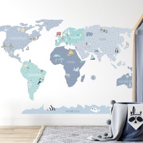 Wallsticker Kort