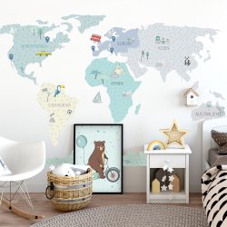 Wallsticker Kort