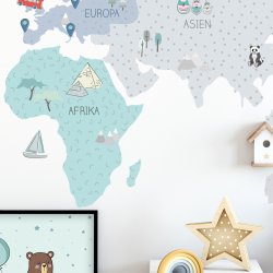 Wallsticker Kort