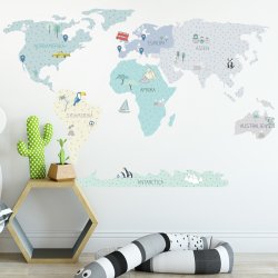 Wallsticker Kort