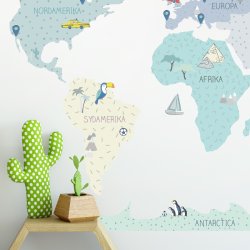 Wallsticker Kort