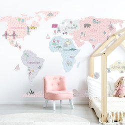 Wallsticker Kort