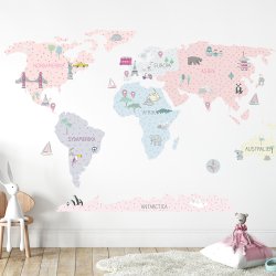 Wallsticker Kort