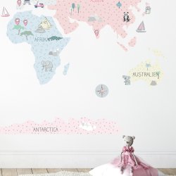 Wallsticker Kort