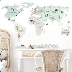 Wallsticker Kort