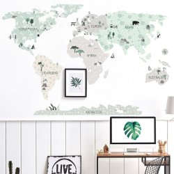 Wallsticker Kort