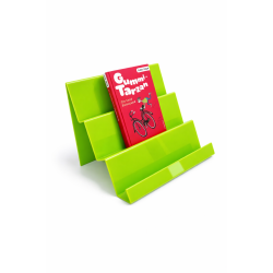 Akryl bogdisplay i trappeform til b�ger og materialer i bibliotek og skole