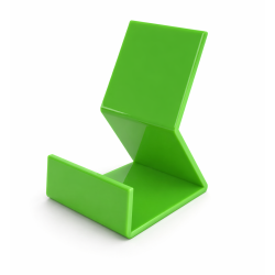 Gr�n akryl bogholder til b�ger og materialer i bibliotek og institution