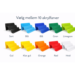 Akryldisplay i trappeform til pr�sentation af b�ger i bibliotek, skole og institution &ndash; bogdisplay i klar eller farvet akryl