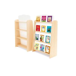 Dobbeltsidet bogreol - stor eller lille