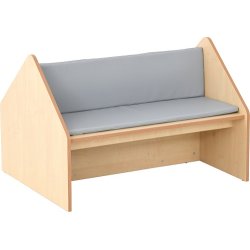 Bogreol og siddeplads