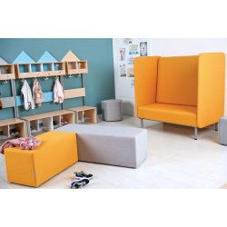 Inflamea 2-personers lnestol med hj ryg  fleksibel og stjdmpende siddeplads