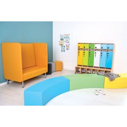 Inflamea 2-personers lnestol med hj ryg  fleksibel og stjdmpende siddeplads