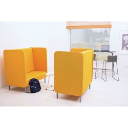 Inflamea 2-personers lnestol med hj ryg  fleksibel og stjdmpende siddeplads