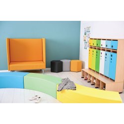 Inflamea 2-personers lnestol med hj ryg  fleksibel og stjdmpende siddeplads