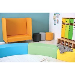 Inflamea 2-personers lnestol med hj ryg  fleksibel og stjdmpende siddeplads