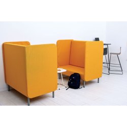 Inflamea 2-personers lnestol med hj ryg  fleksibel og stjdmpende siddeplads