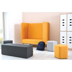 Inflamea 2-personers lnestol med hj ryg  fleksibel og stjdmpende siddeplads