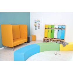 Inflamea 2-personers lnestol med hj ryg  fleksibel og stjdmpende siddeplads