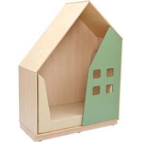 Legehus med madras som l�sehj�rne til bibliotek, skole og institution