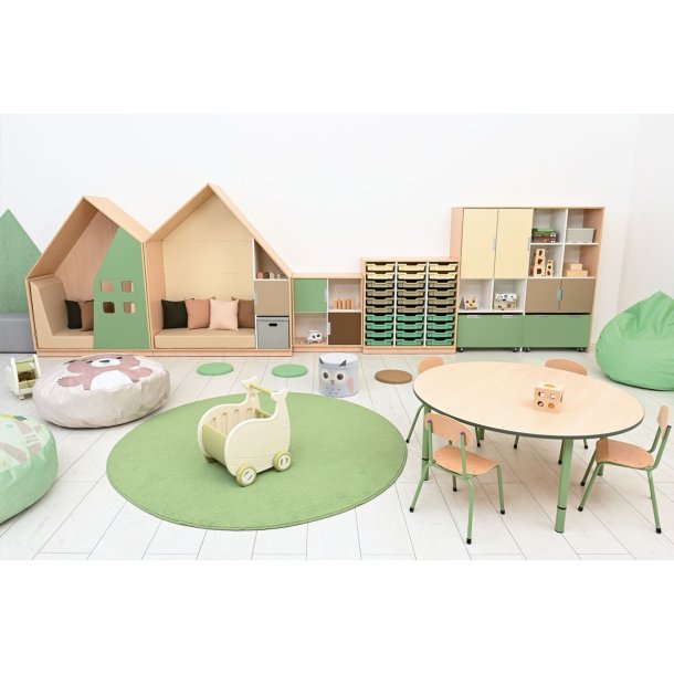 Mbelst Skovro i grnne nuancer